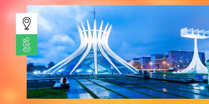 Imagem mostra a Catedral Metropolitana Nossa Senhora Aparecida, uma dica do que fazer e Brasília hoje.