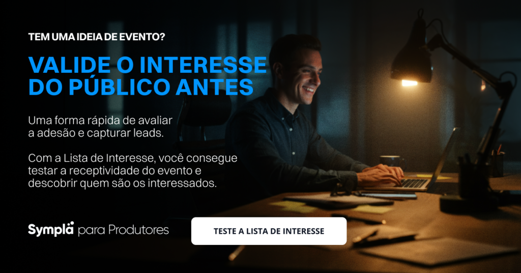 Banner Valide o interesse do público | Lista de Interesse